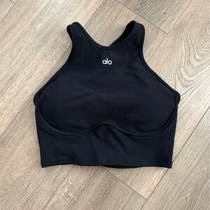 ALO Yoga Black Swim Crop Top